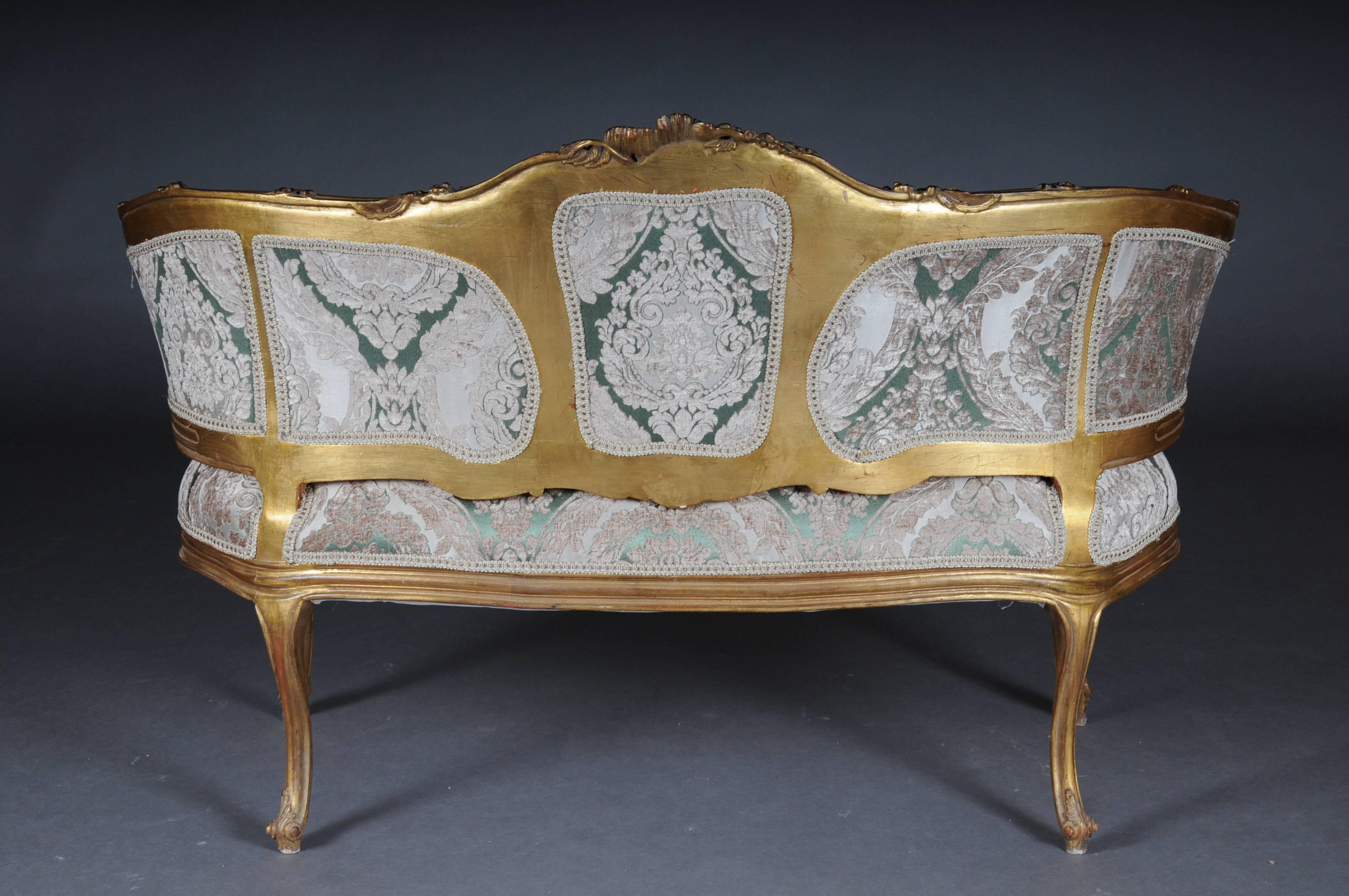 Edles französisches Sofa, Canapé in Louis XV im Angebot 3