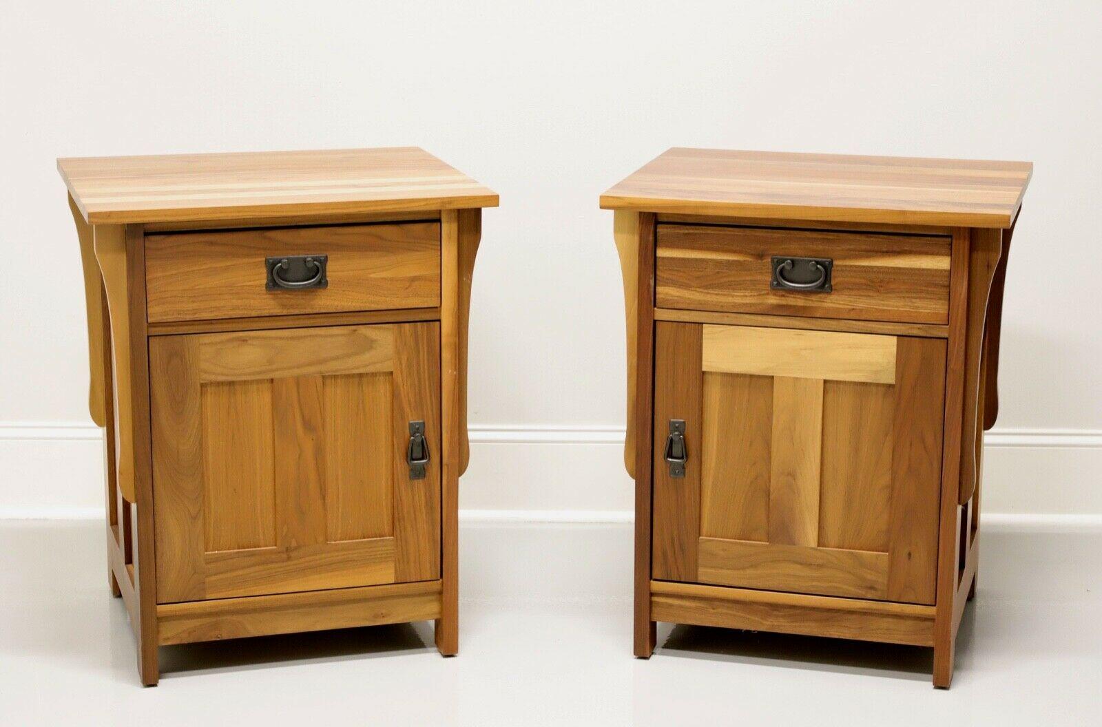 NOBLE FURNITURE Solid Cedar Mission Arts & Crafts Nightstands - Pair 8