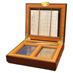 Noble Games Limited Edition Mahogany Contract Bridge Set, No. 139 of 500, 1999