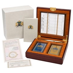Noble Games Limited Edition Mahogany Contract Bridge Set, No. 139 of 500, 1999