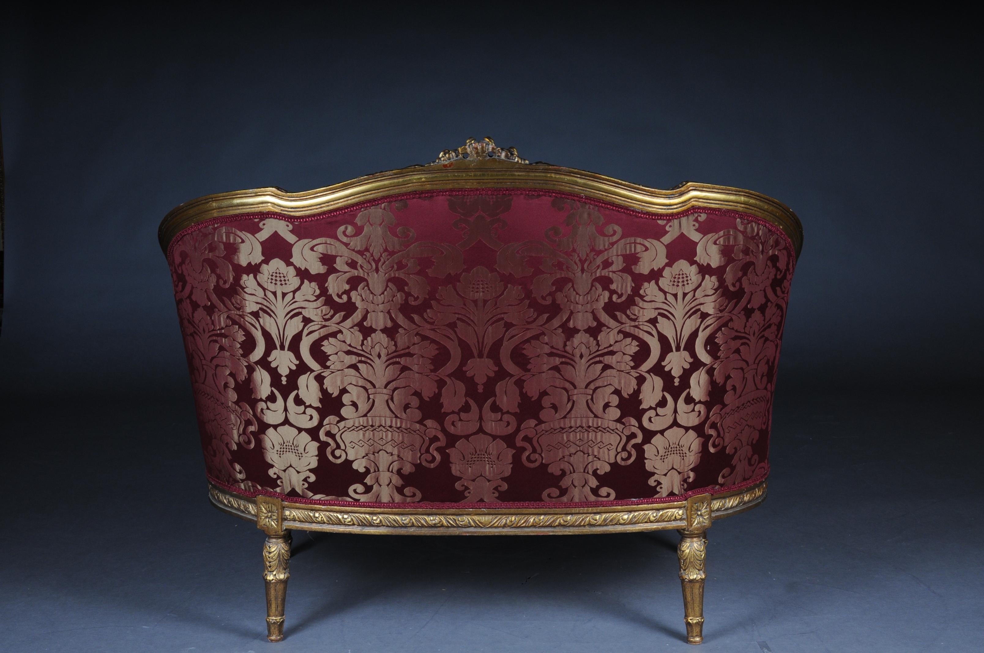 Beech Noble Sofa / Canapes / Couch in Rococo / Louis XVI Style