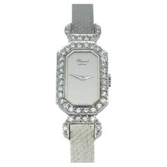 Noble Vintage Chopard Geneve 18k White Gold Ladies' Watch with Diamonds
