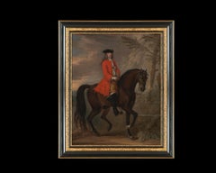 NobleMan on Horseback, after Oil Painting by Baroque Revival artist John Wootton