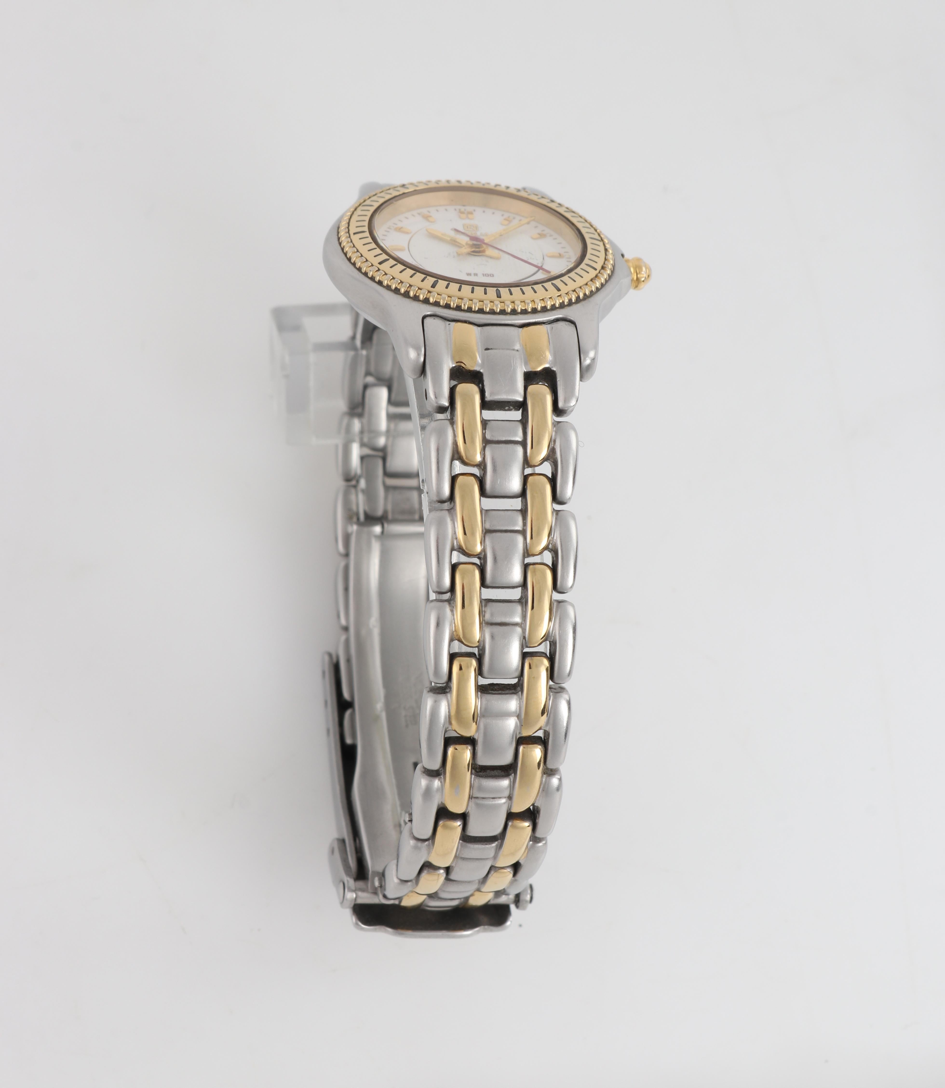 NOBLIA '12' METER Louis Vuitton Cup c.1995 Two-Tone Stainless Steel Wrist Watch For Sale 1
