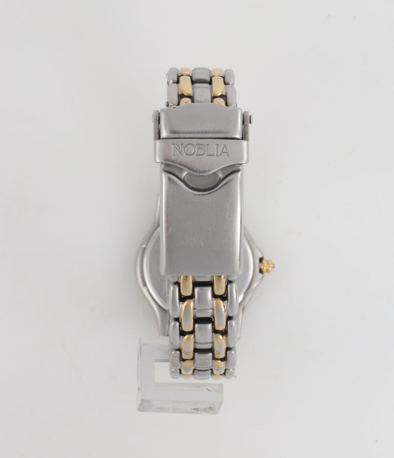 Reloj de pulsera de acero inoxidable bicolor NOBLIA 12 METER Louis Vuitton Cup c.1995