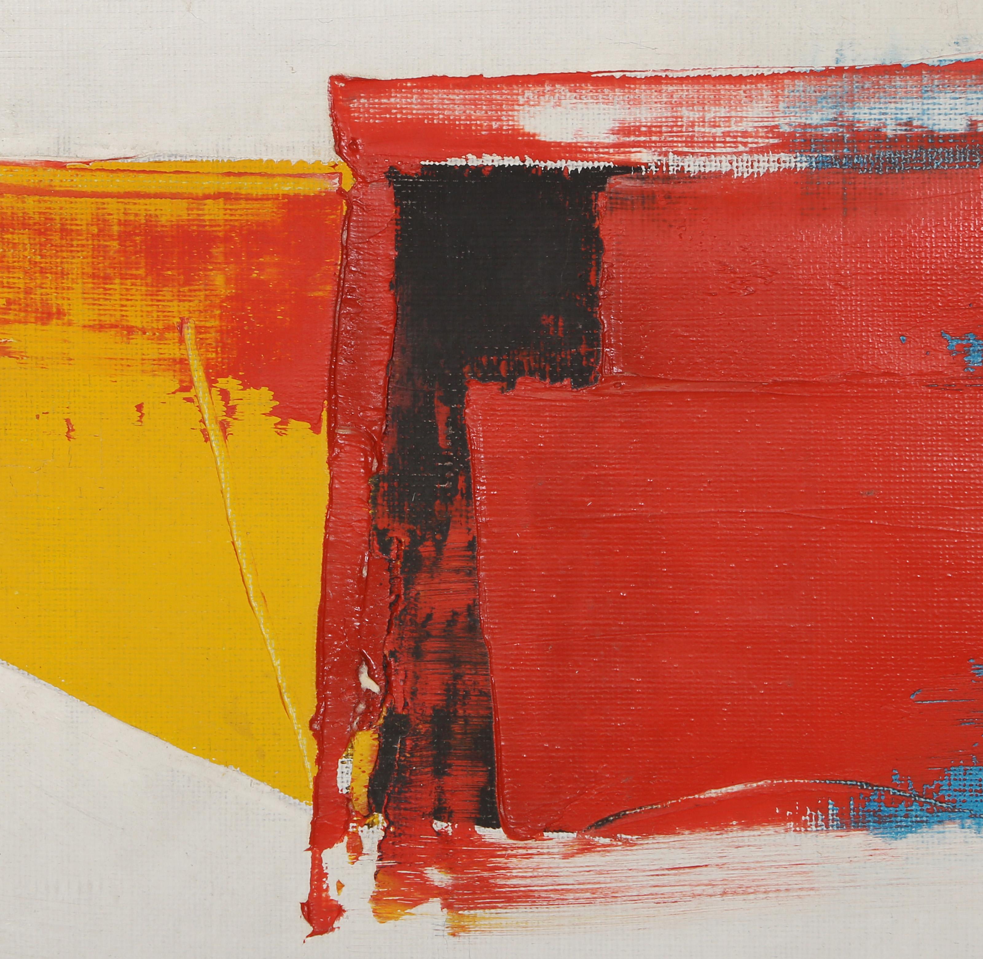 Color Study, Abstract Expressionist Oil Painting by Noboru Yamashita For Sale 2