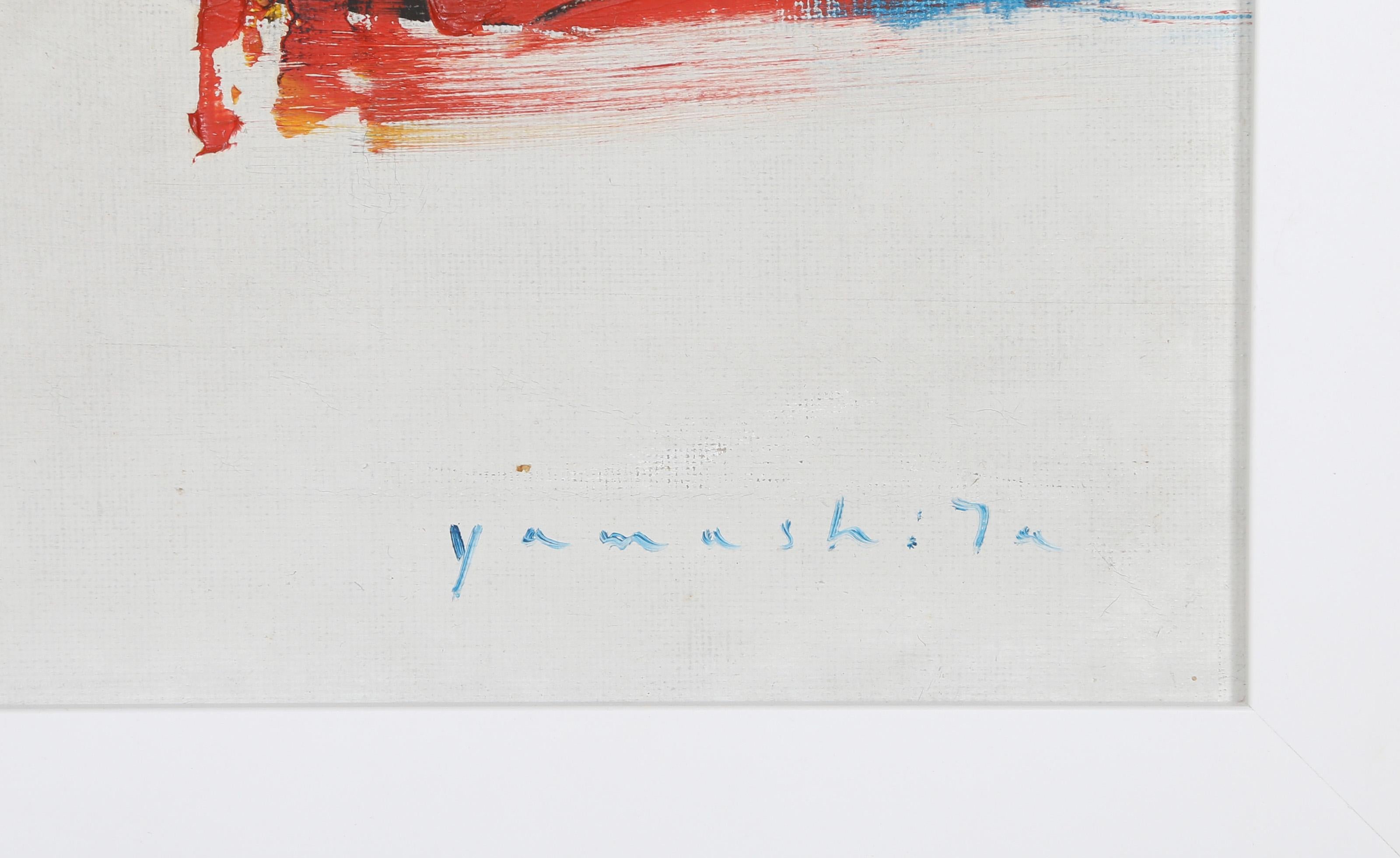 Color Study, Abstract Expressionist Oil Painting by Noboru Yamashita For Sale 3