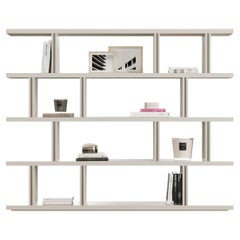 NOBRE Libreria Contemporanea in Laccato Bianco, Librerie Moderne