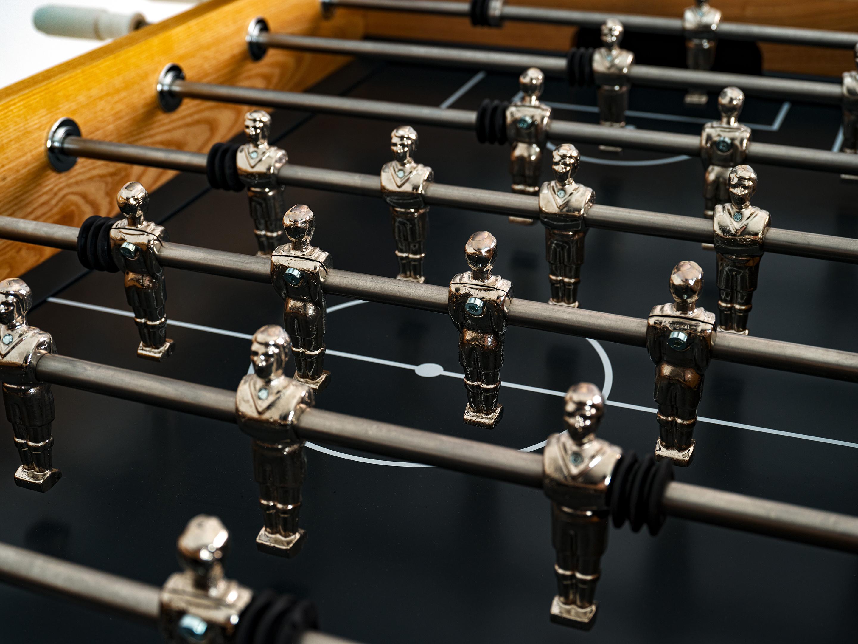 Nobu Modern Ash wood White Steel Leg Foosball Table In New Condition For Sale In Wilmington, DE