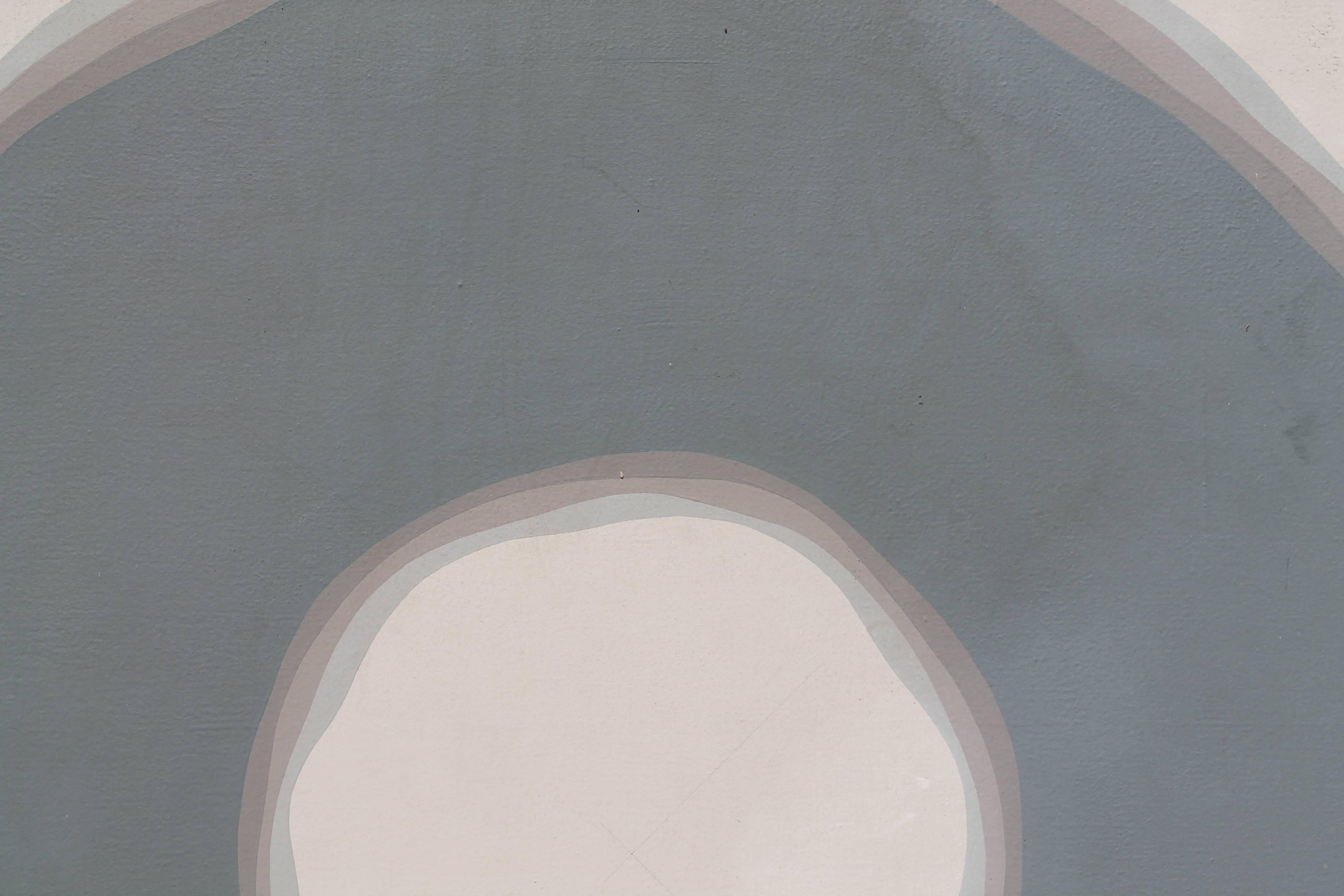 Großes NYC 1960er Nobumitsu 'Nobu' Fukui Öl auf Leinwand. Maße: 47