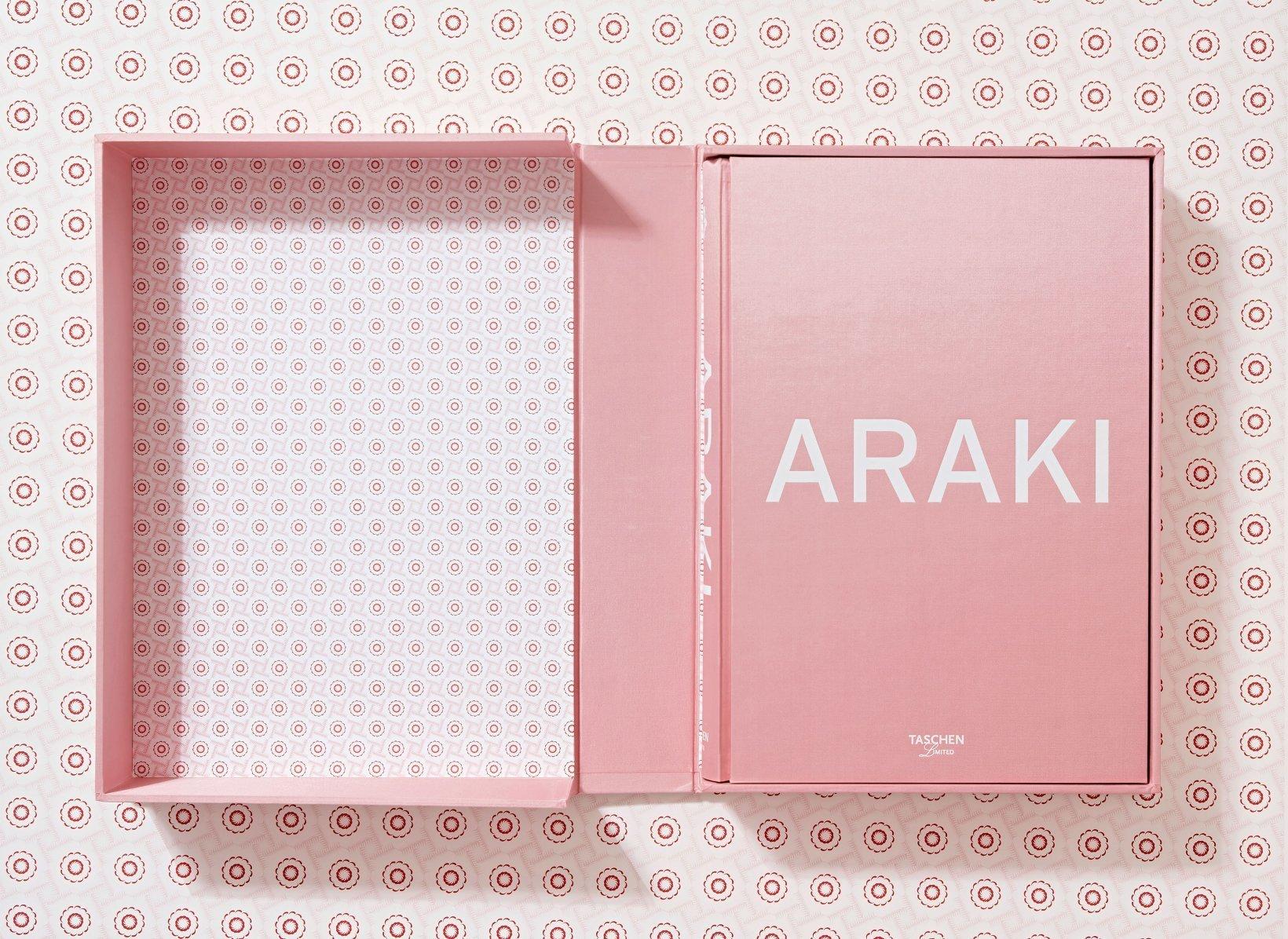 “This book reveals everything about me. It’s been a 60-year contract. Photography is love and death—that’ll be my epitaph.”
—Araki

The first title in our new TASCHEN limited series is Araki, an enormous and unique book with a print run of only