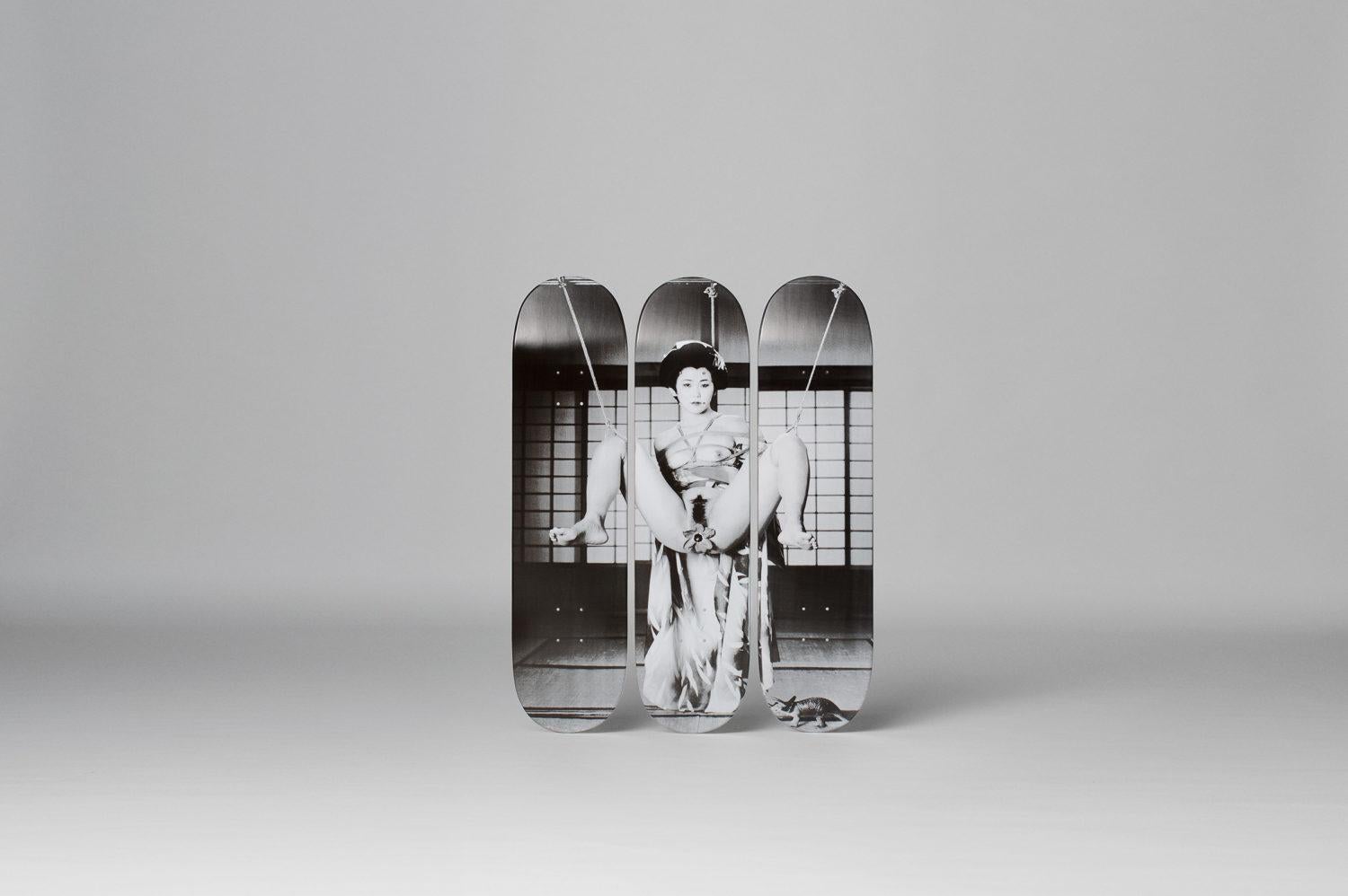 Nobuyoshi Araki - GEISHA Édition limitée Skate Set - Photographie japonaise - Art moderne en vente 1