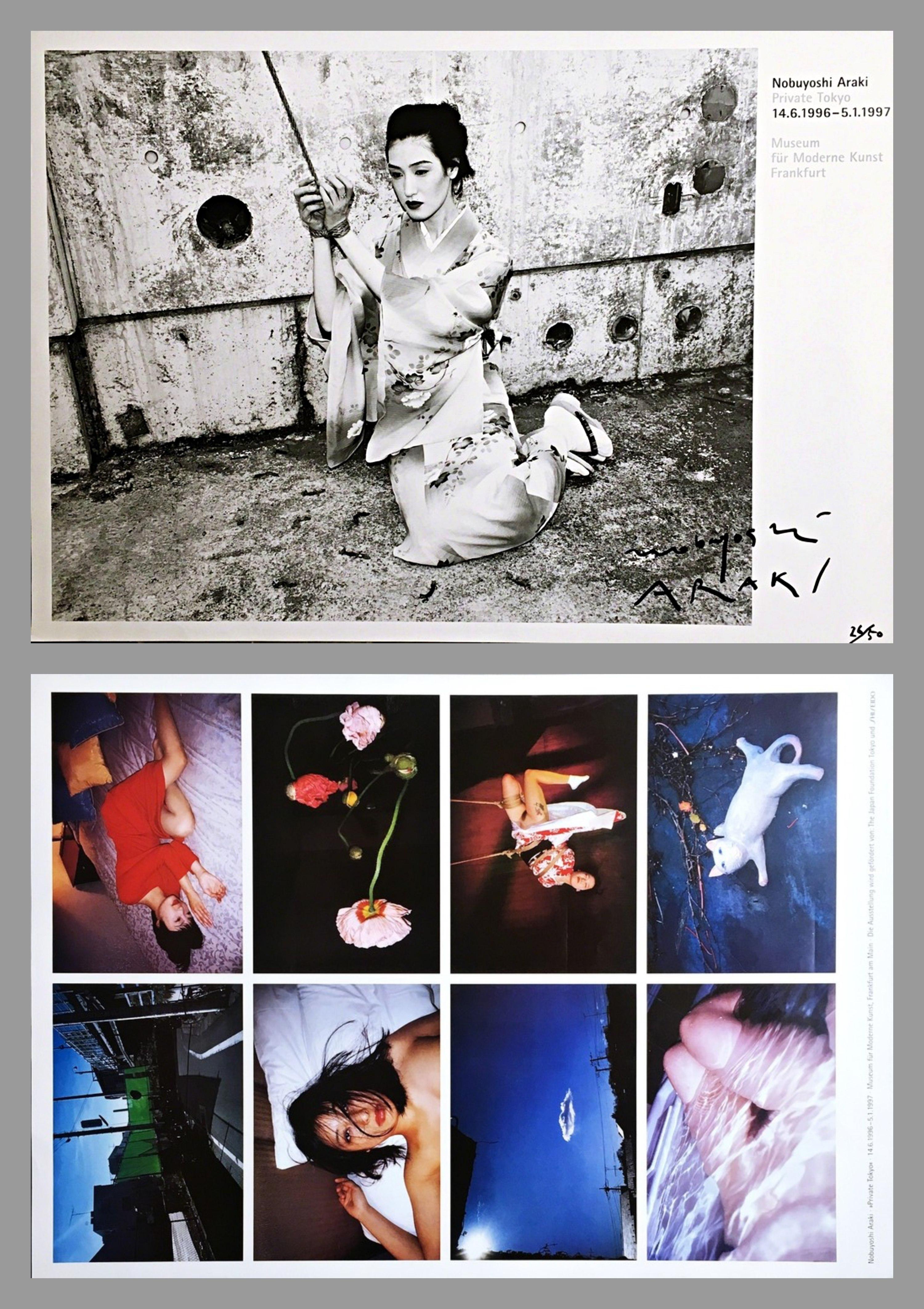 Nobuyoshi Araki - Private Tokyo, rare two sided signed 26/50 museum lithograph