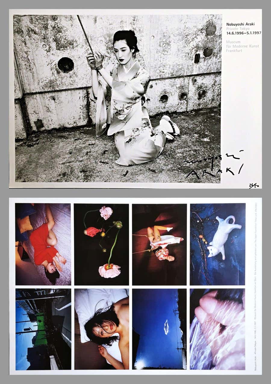 Nobuyoshi Araki - Private Tokyo, rare two sided signed 26/50 museum lithograph