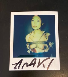 Nobuyoshi Araki Fotografía Polaroid original firmada de una geisha japonesa