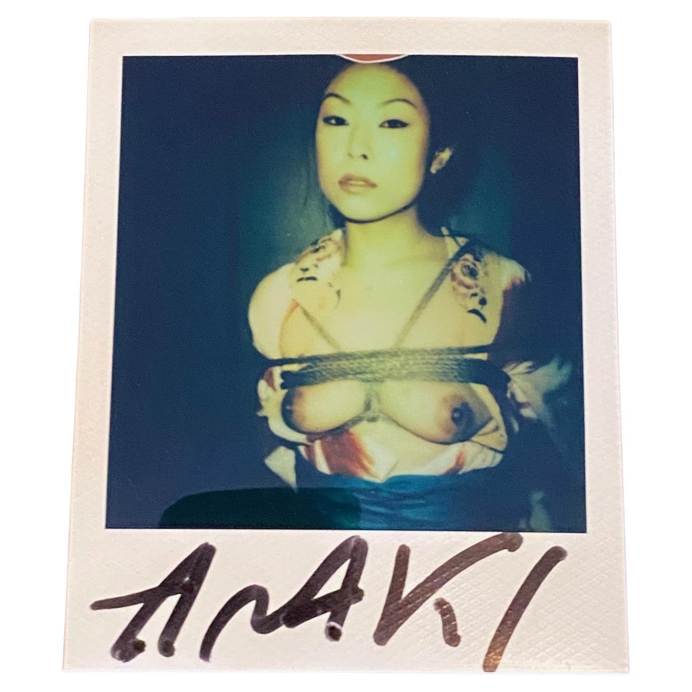 Nobuyoshi Araki Signed Original Polaroid Photograph of Japanese Woman Geisha