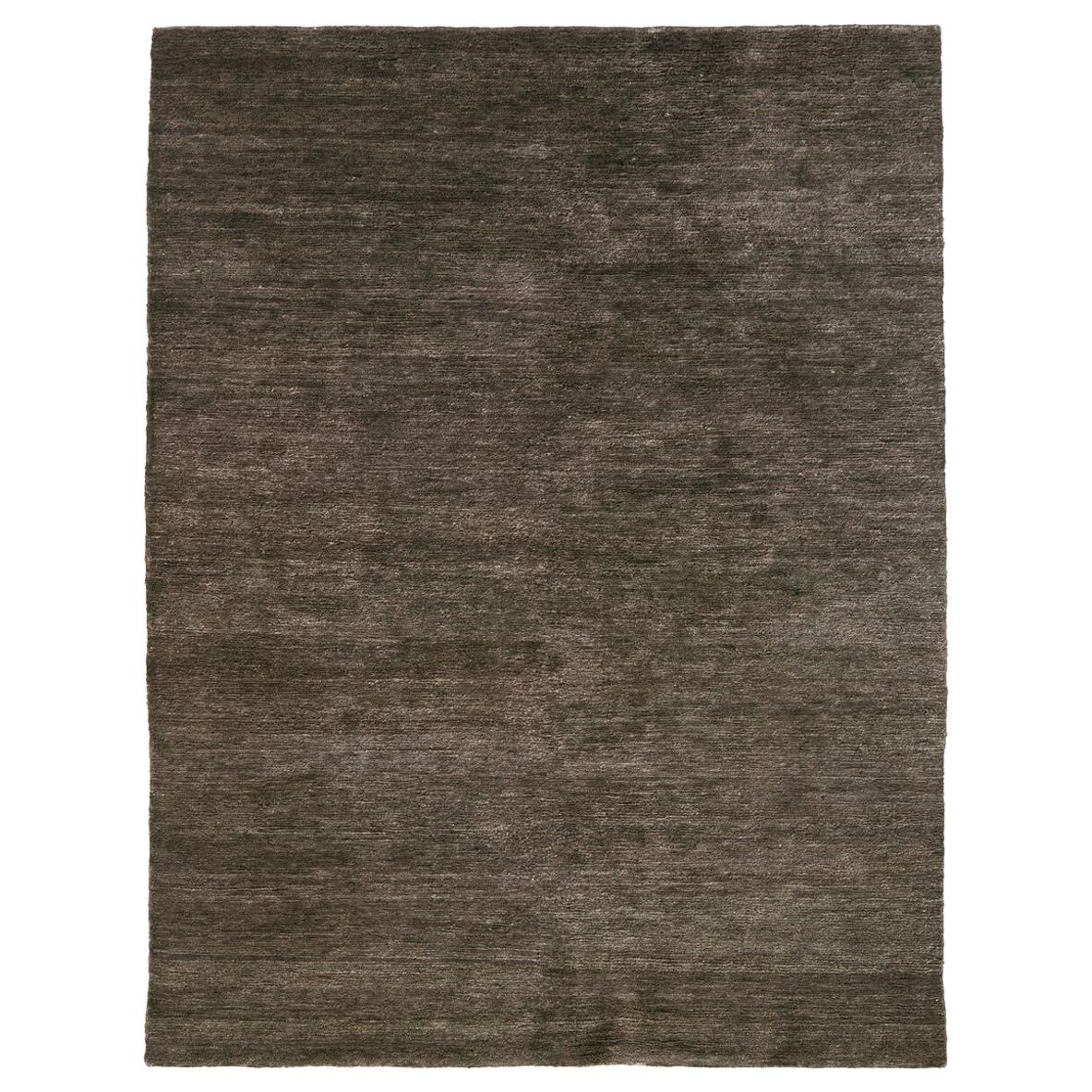 Noche Brown Hand Knotted Jute Rug by Nani Marquina & Ariadna Miquel, Large
