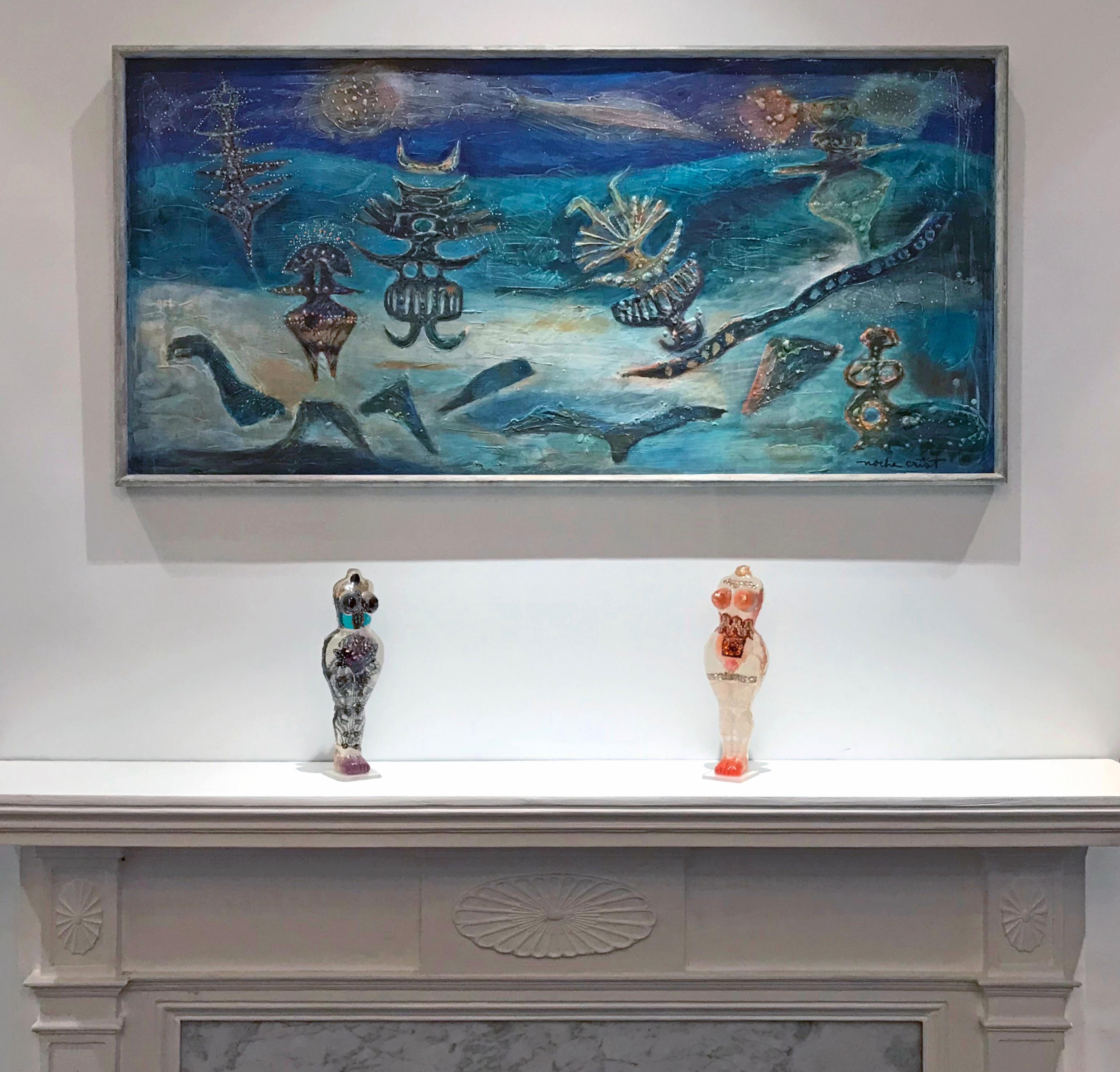 Paisaje surrealista - Painting Arte marginal de Noche Crist