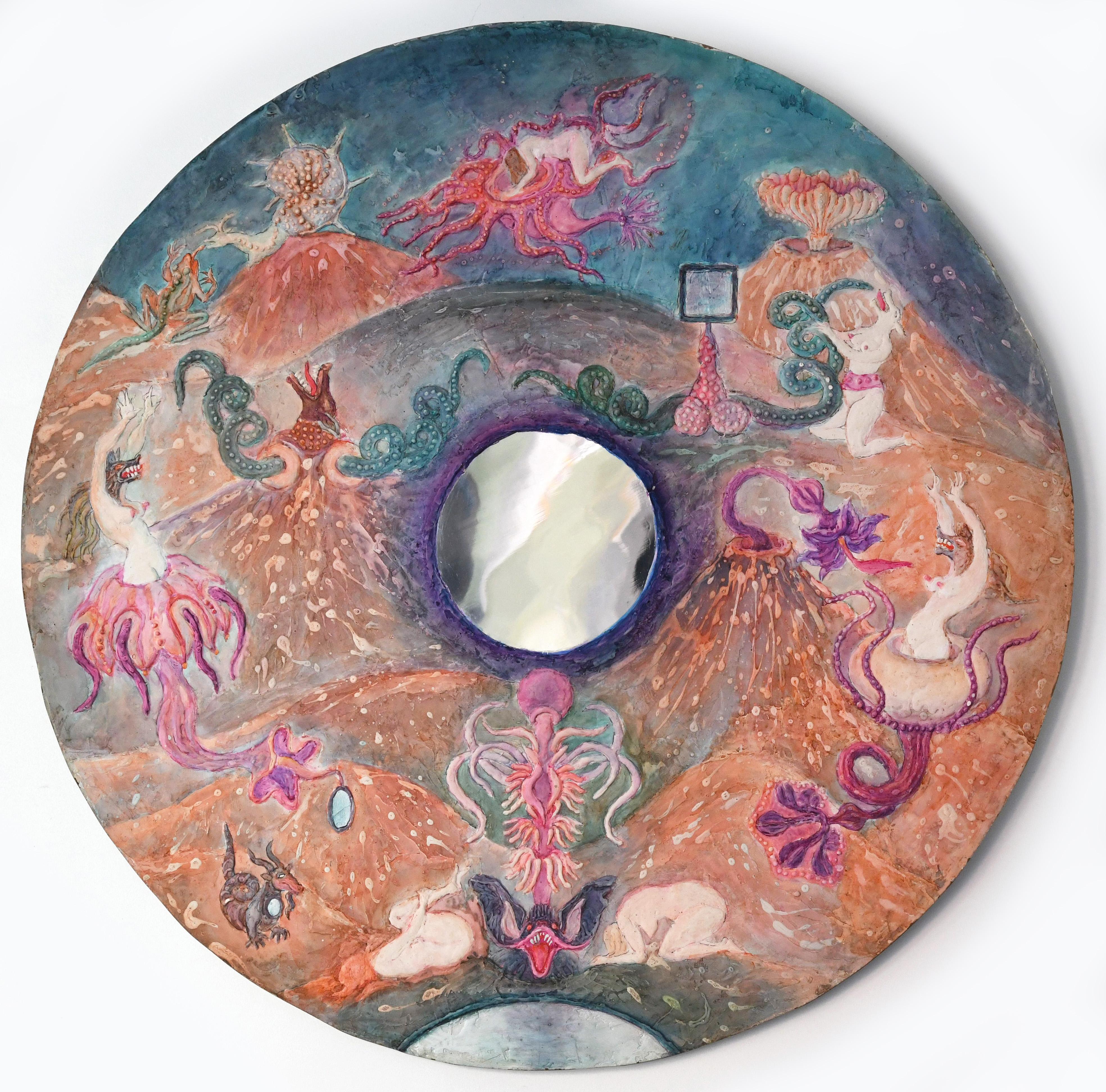 The Devil's Mirror - Mixed Media Art by Noche Crist