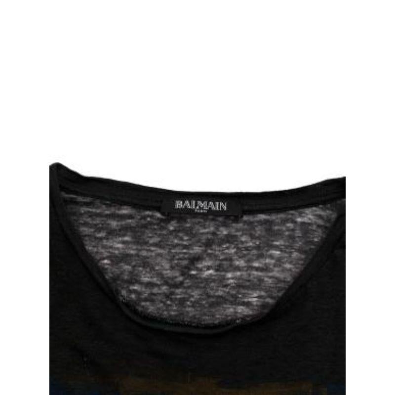 Noche De Balmain Printed Sleeveless Top For Sale 4