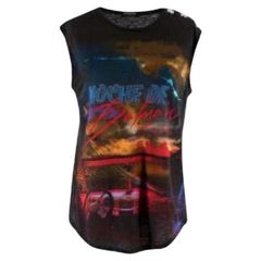 Noche De Balmain Printed Sleeveless Top