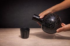 “Noche” decanter with cup, Hand painted Clay, Taller Maya, 2024 - Lot 793