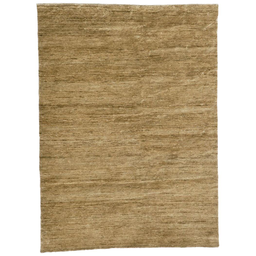 Noche Natural Hand Knotted Jute Rug by Nani Marquina & Ariadna Miquel, Medium For Sale