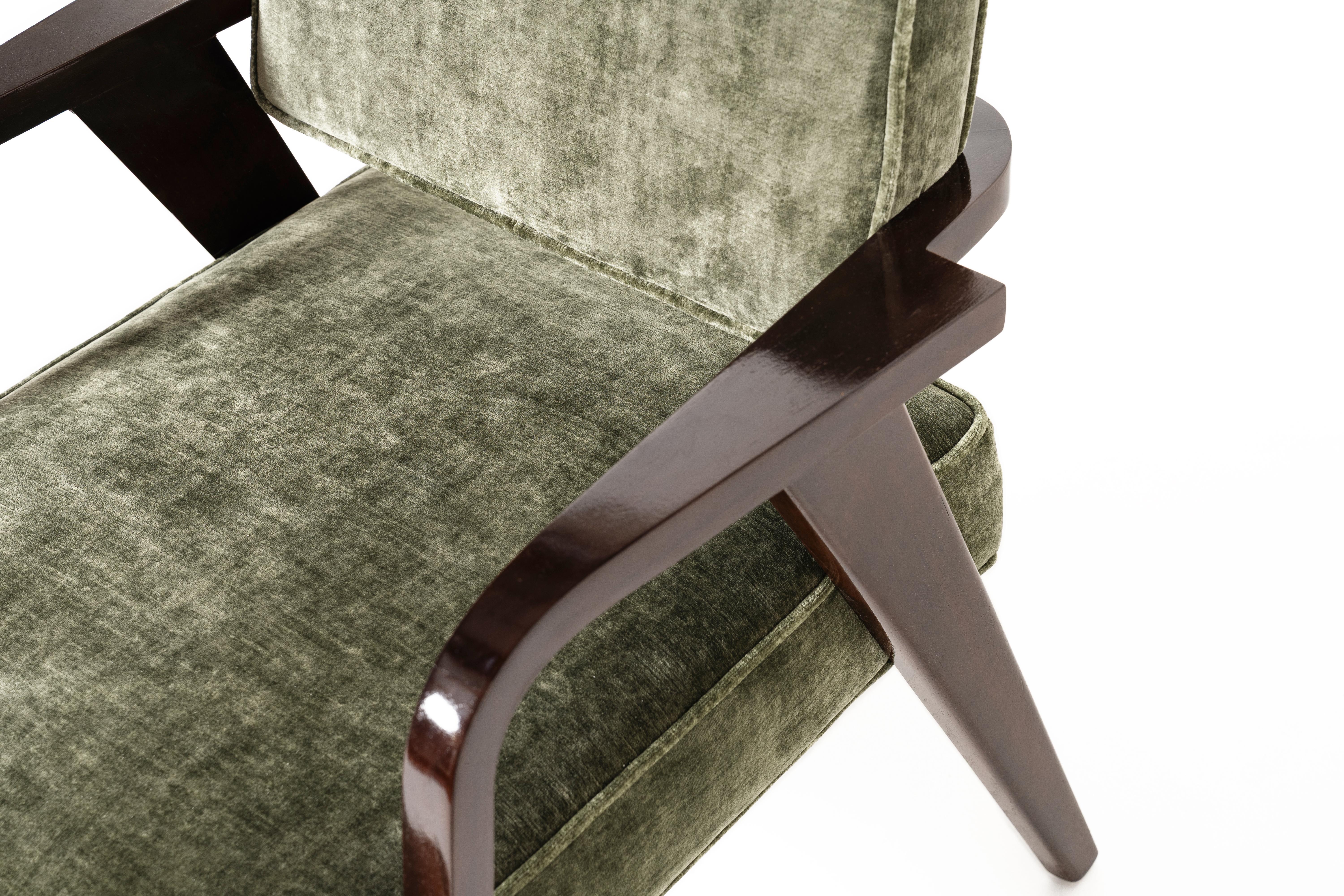 NOCINA/C Upholstered Dining Armchair and Green Velvet by Storagemilano In New Condition For Sale In Lentate sul Seveso, Monza e Brianza