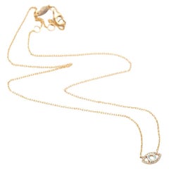 NOCO EYE Necklace in Rose Gold and Diamonds