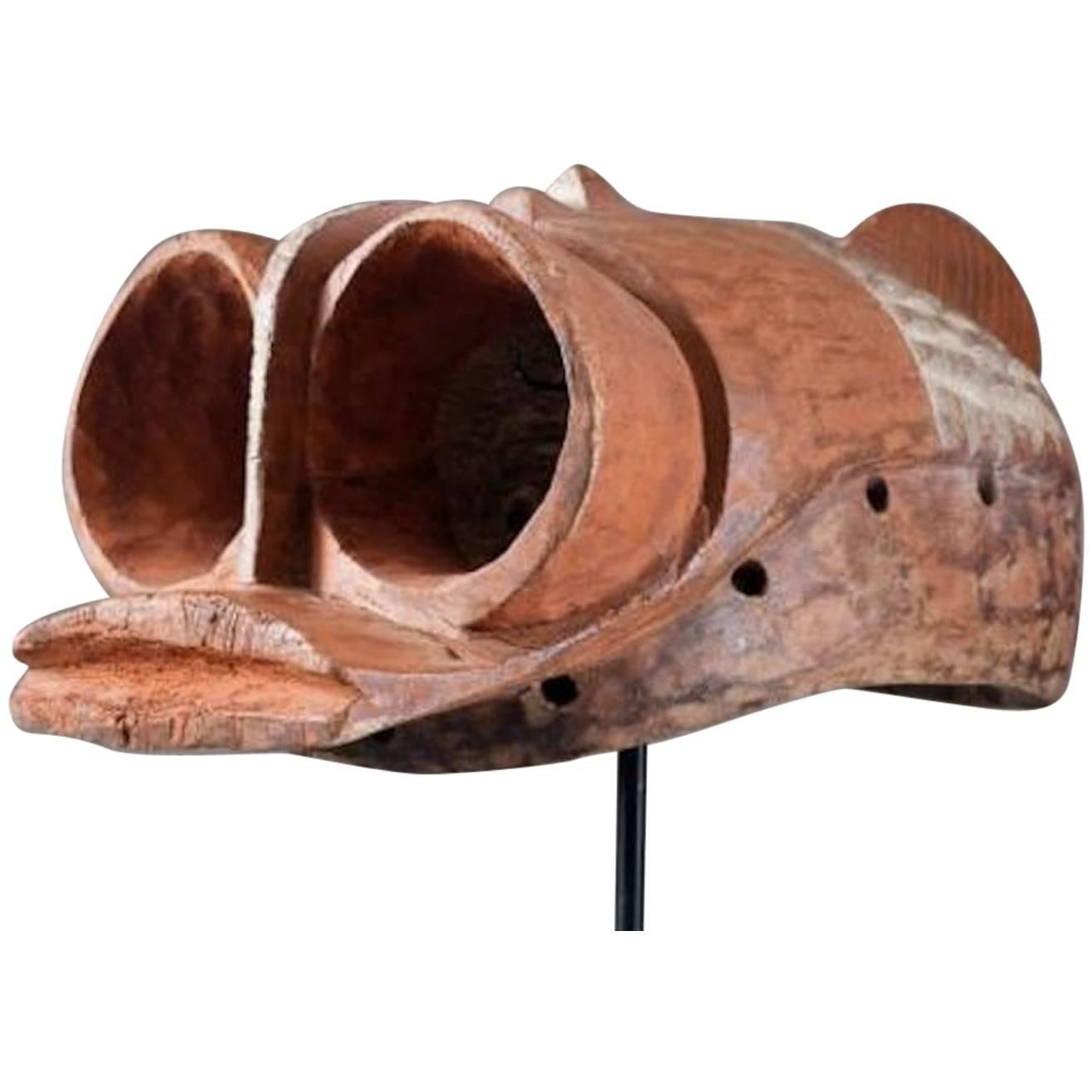 Nächtliche Vogelmaske, Nigeria, Afrika, um 1950 im Angebot