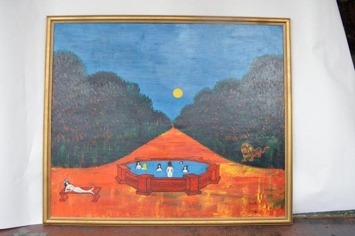 French Provincial Nocturnal Swims by Nicola Ortis Poucette For Sale