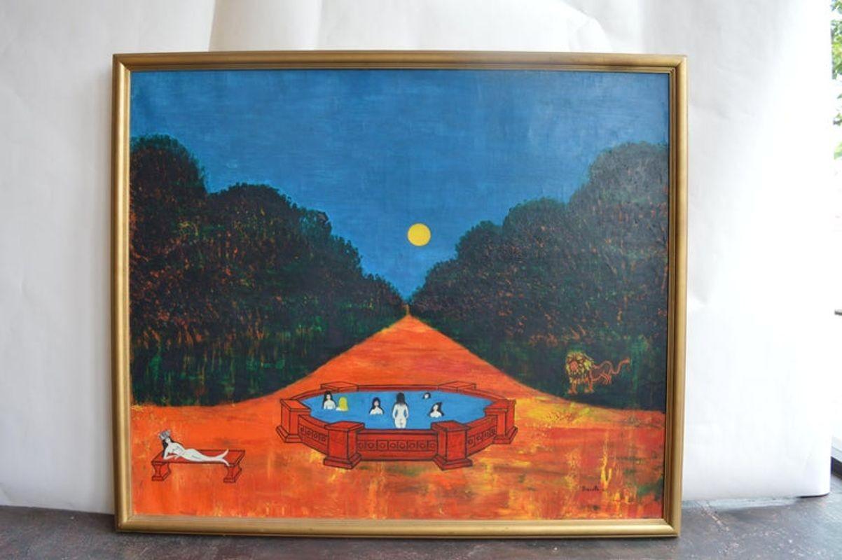 French Nocturnal Swims by Nicola Ortis Poucette For Sale