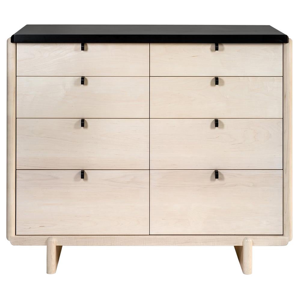 Nocturne Chest or Dresser, Bleached Maple For Sale