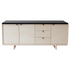 Nocturne Credenza, Bleached Maple