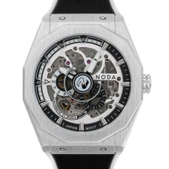 Reloj Automático Noda Aero Serie-1 43MM Acero Inoxidable Esqueleto Blanco Esfera