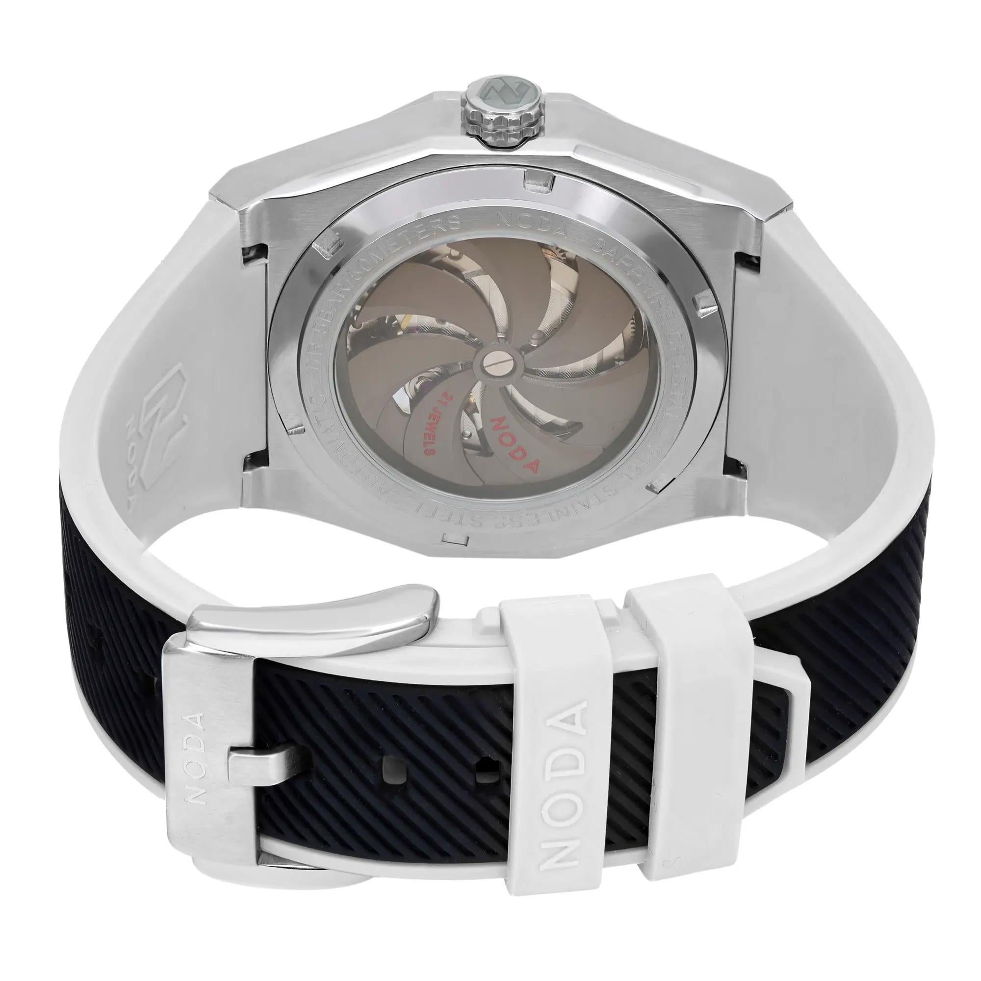 Noda Aero Series-1 43MM Stainless Steel White Skeleton Dial Automatic Watch For Sale 1
