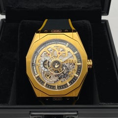Noda G75 Skygold Limited Edition 43MM Gold Skeleton Dial Automatic Watch