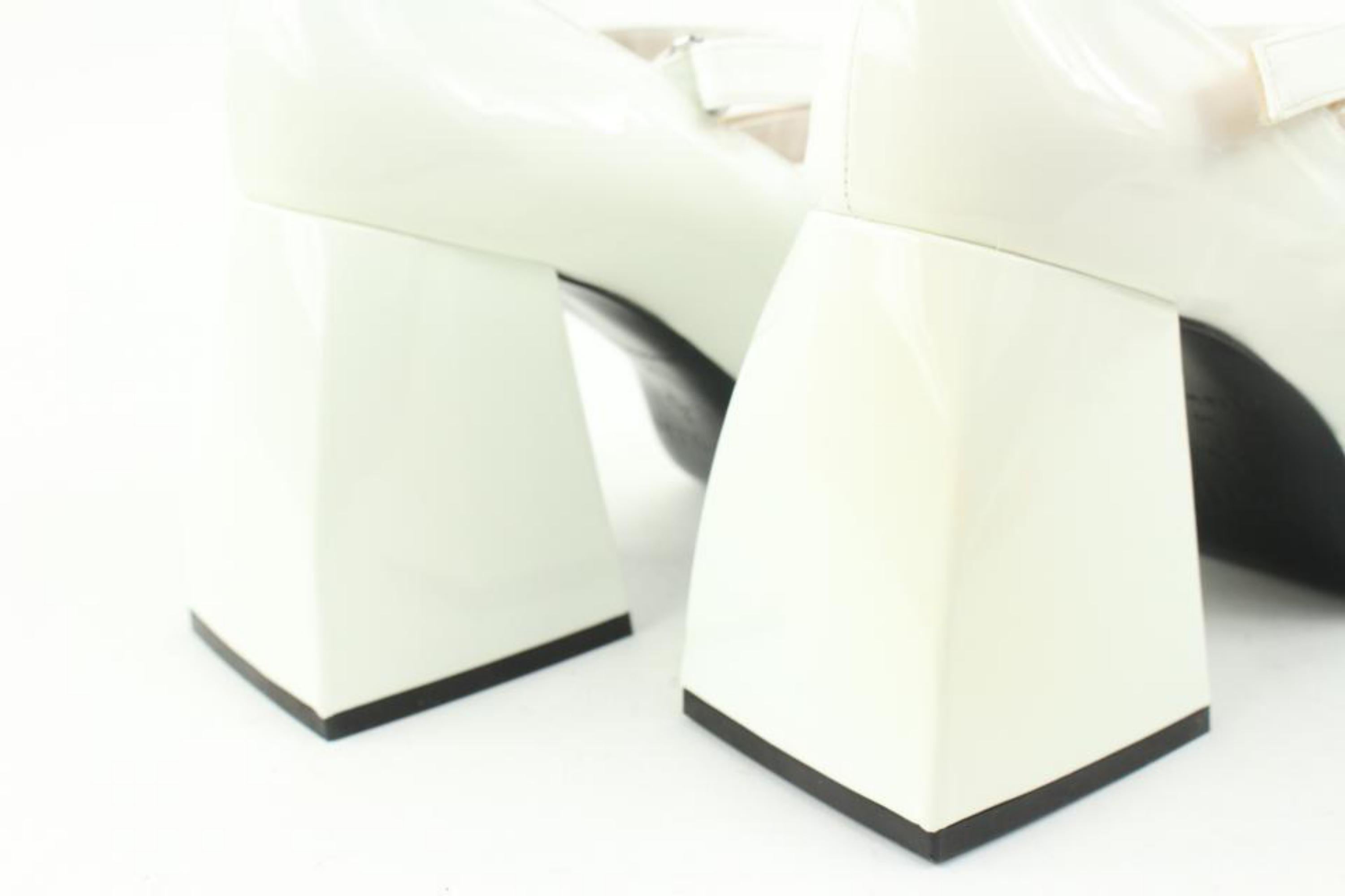 Nodaleto Size 36 Ceramic Patent Leather Bulla Babies Platforms 36n37s For Sale 3