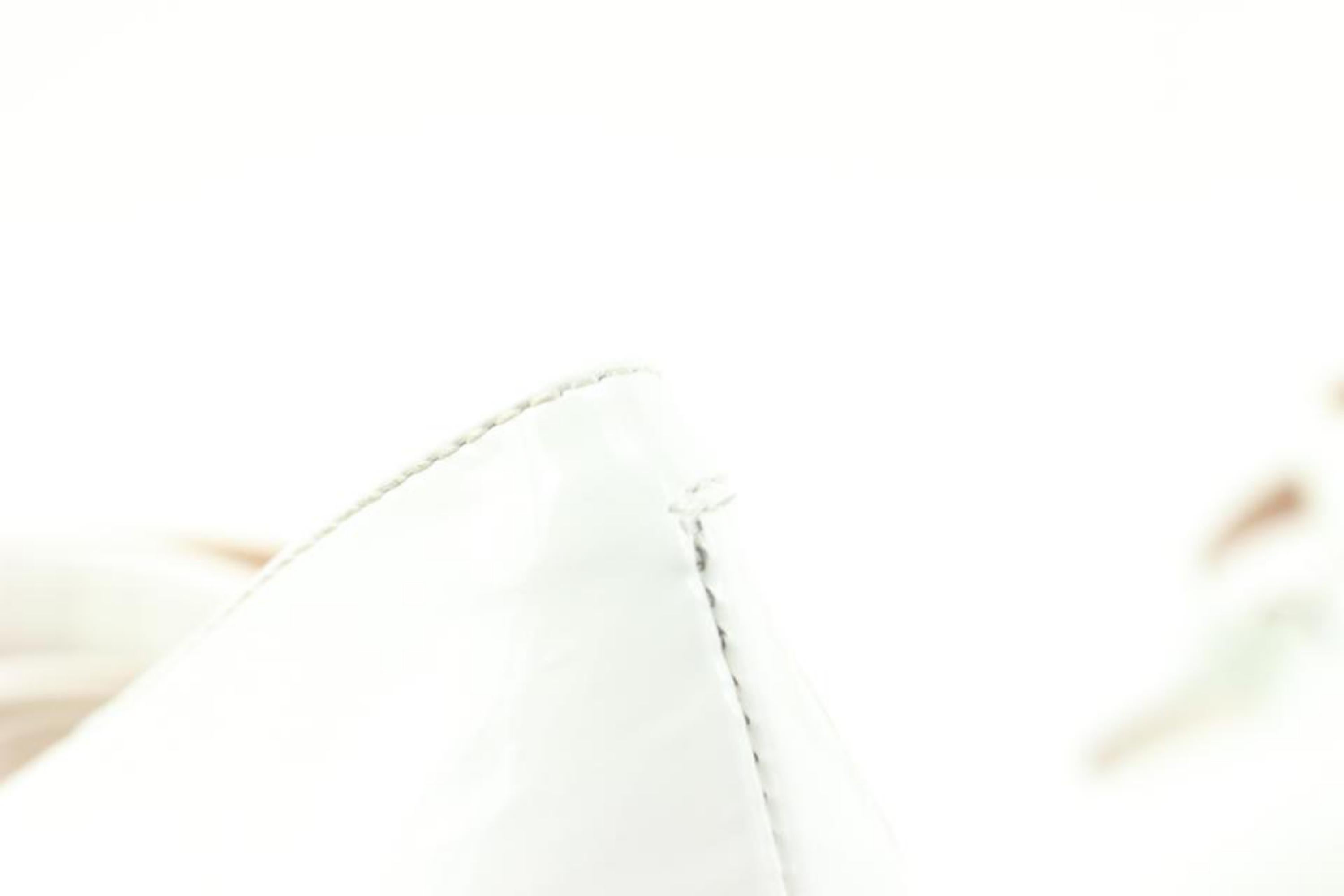 White Nodaleto Size 37 Ceramic Patent Leather Bulla Babies Platform 50n322s For Sale
