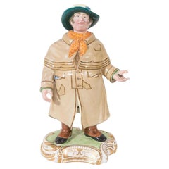 Wackelkopf-Figur eines viktorianischen Kutschers:: hergestellt in England:: um 1830