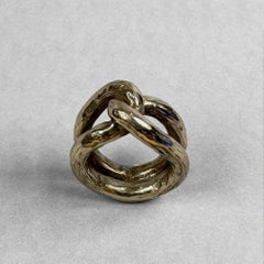 Nodo Abbraccio Sculpted Ring in Bronze by Lo Studiolo Genève
