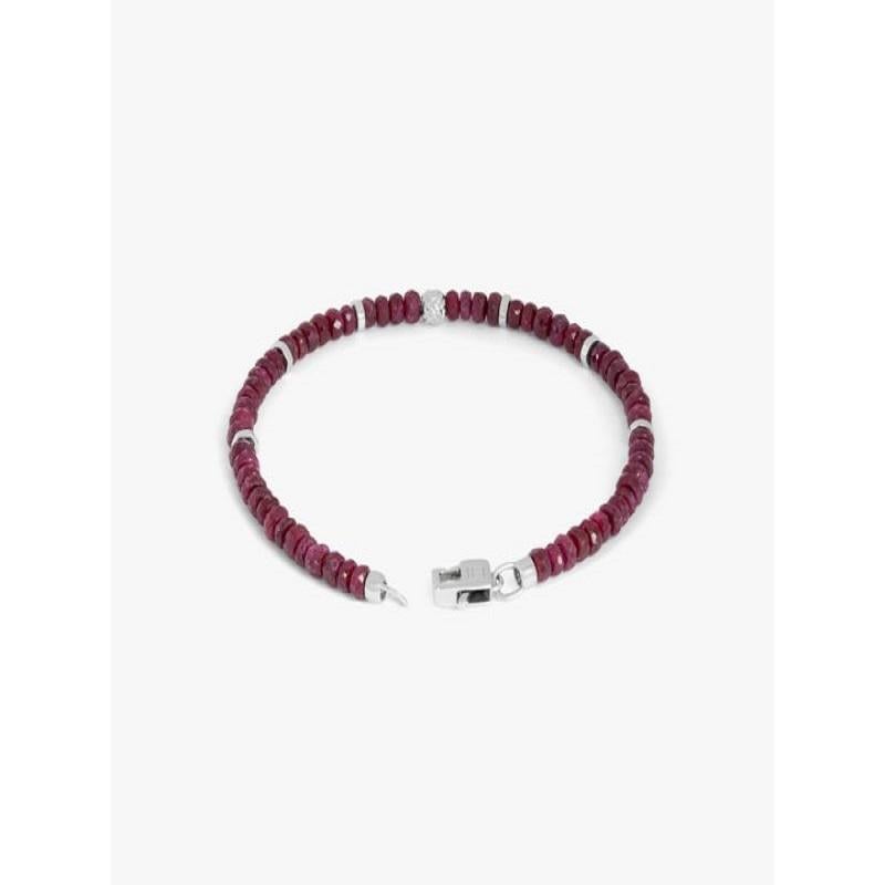 Bracciale Nodo con rubino e argento, misura L In condizioni Nuovo in vendita a Fulham business exchange, London