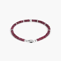 Nodo-Armband mit Rubin und Sterling Silber, Größe Medium