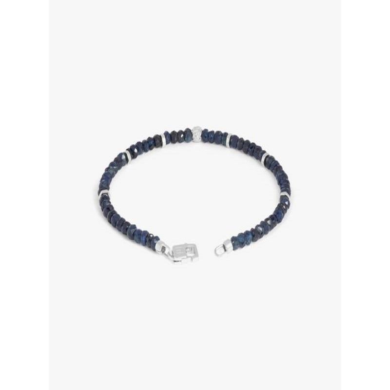 Nodo Bracelet with Sapphire and Sterling Silver, Size L In New Condition For Sale In Fulham business exchange, London