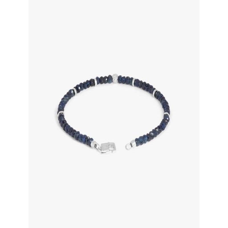 Nodo Bracelet with Sapphire and Sterling Silver, Size XS In New Condition For Sale In Fulham business exchange, London