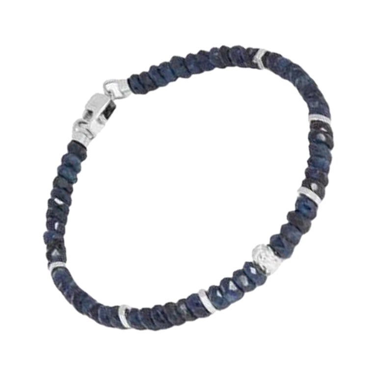 Bracelet Nodo avec saphir et argent sterling, taille XS