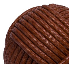 Nodo Leather Pouf