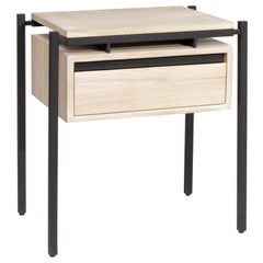 Nodo Steel and White Oak Veneer Nightstand