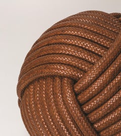 Sgabello Nodo - Cuoio di Gio Bagnara