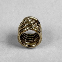 Nodo Triplo Sculpted Ring in Bronze by Lo Studiolo Genève